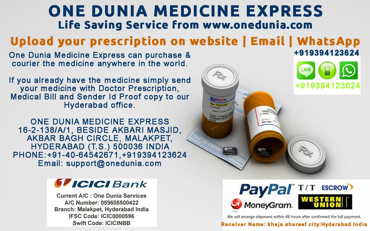 Medicine International Courier Services from India